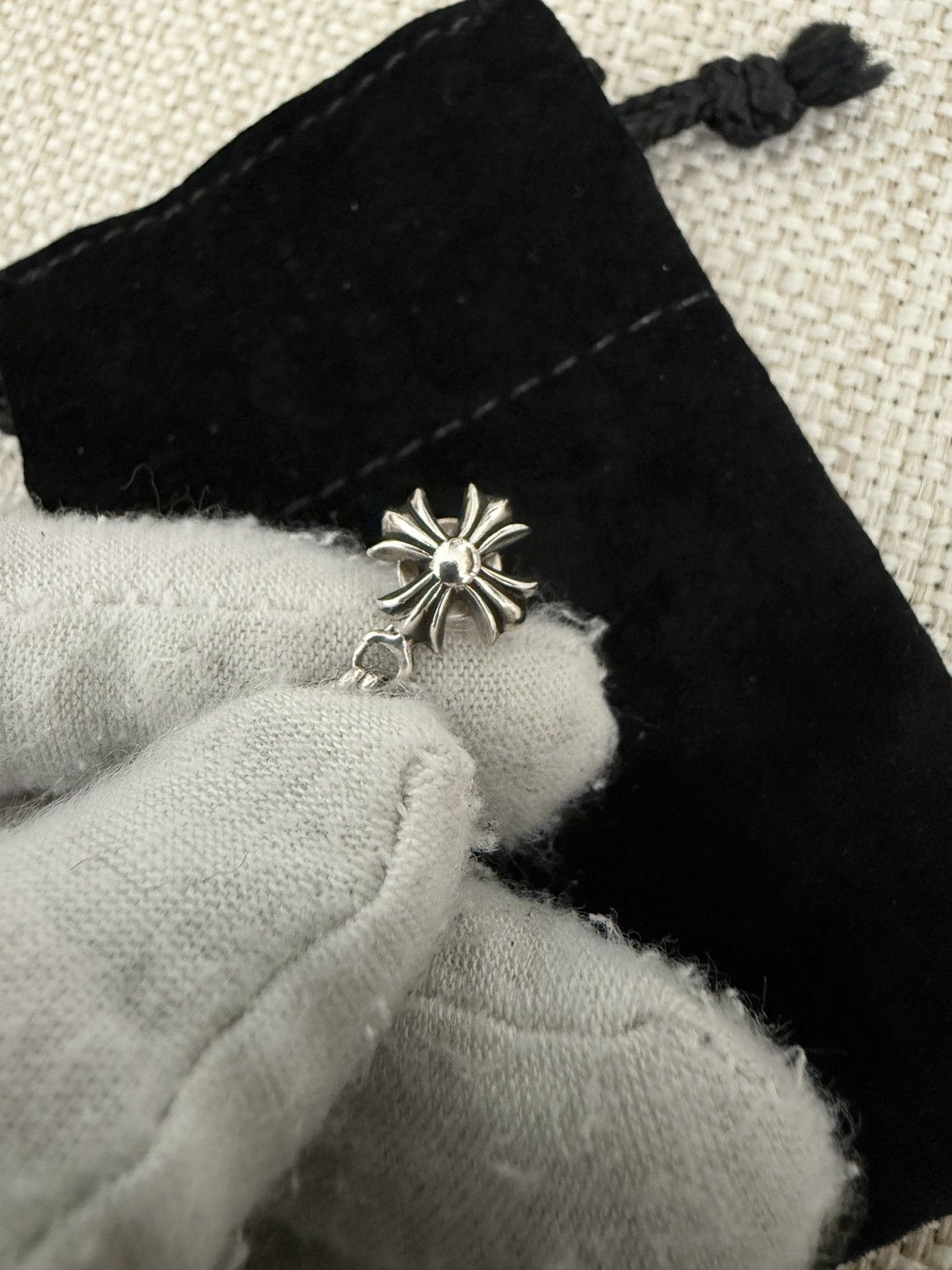 Chrome Hearts RARE! Chrome Hearts .925 Sliver Dices Earring Size ONE SIZE - 4 Thumbnail