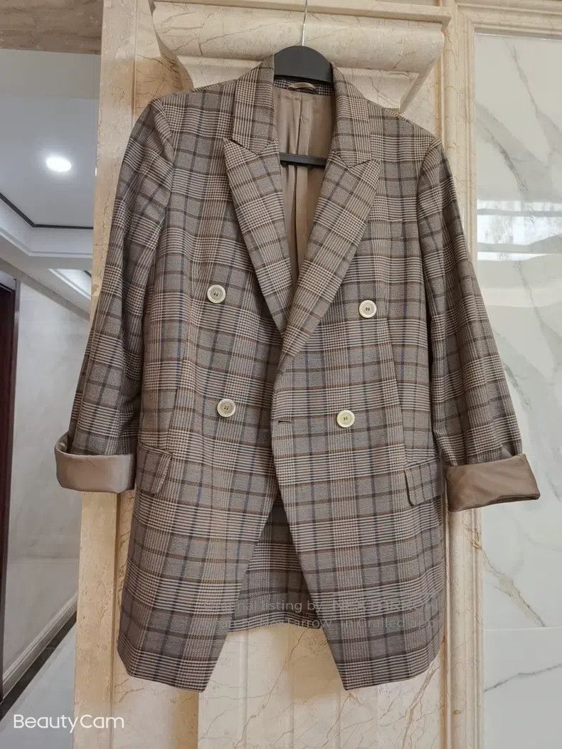 Brunello Cucinelli Brunello Cucinelli Tartan suit jacket, fully lined with si Size S / US 4 / IT 40 - 1 Thumbnail