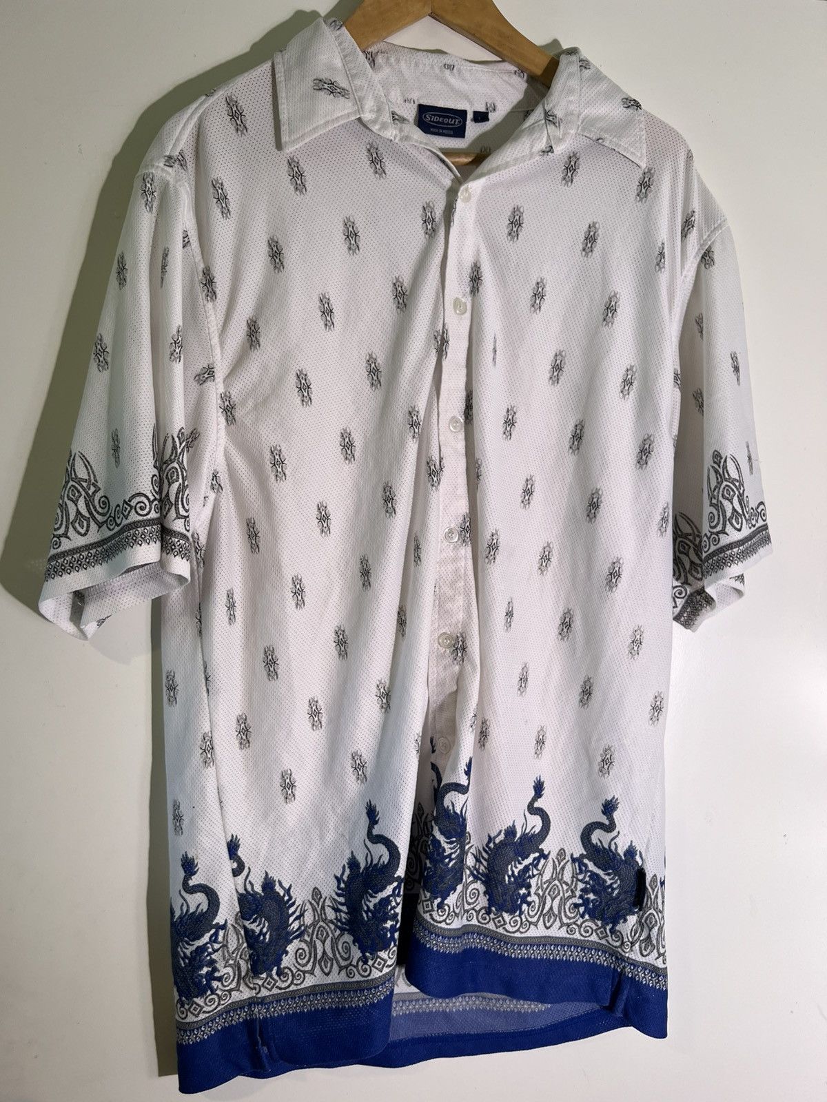 Vintage Y2K 2000’s VTG Vintage Sideout Dragon Tribal Retro Shirt Size US L / EU 52-54 / 3 - 1 Thumbnail