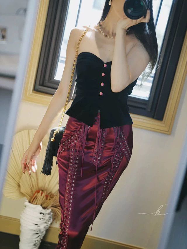 Gucci GUCCI 19 Pre-Fall Silk Velvet Bustier Top IT38/XS Women's Size XS / US 0-2 / IT 36-38 - 1 Thumbnail