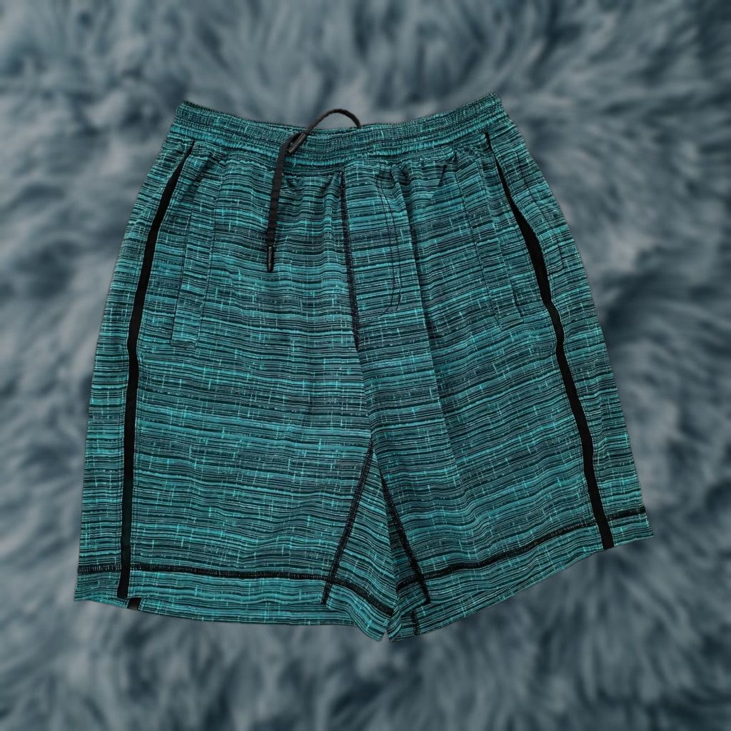 Lululemon VINTAGE None Lululemon Shorts Mens Small Activewear Casual Sports Gym Run & Jogging 90s Green Size US 29 - 1 Thumbnail