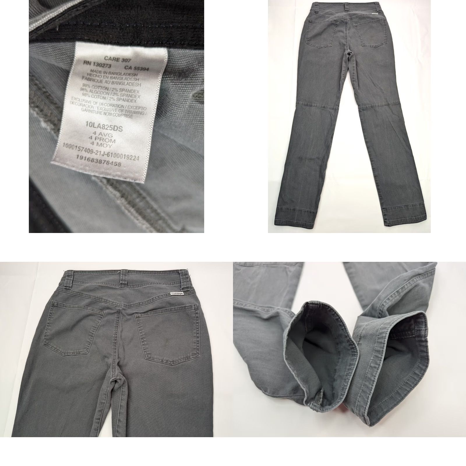 Wrangler Wrangler All Terrain Gear Hiking Pants Women 4 Gray Nylon Spandex Cotton 27x30 Regular Straight Pants Women 4 Size 27" / US 4 / IT 40 - 8 Thumbnail