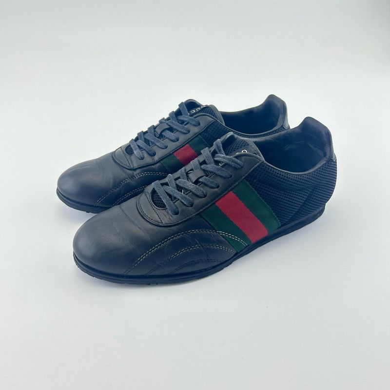 Gucci Gucci Leather Low-Top Sneakers for Men 0079 Size US 7 / EU 40 - 1 Thumbnail