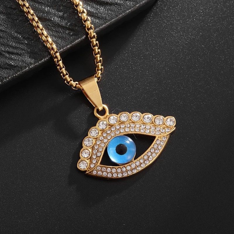Jewelry Creative Turkish Evil Eye God's Eye Necklace Size ONE SIZE - 1 Thumbnail