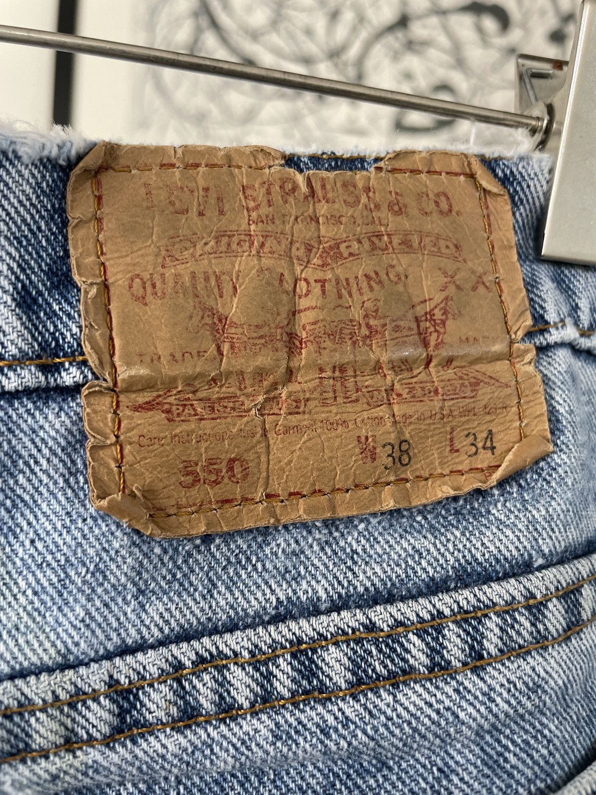 Levi's Levis 550 Distressed/ Paint Splattered Size US 36 / EU 52 - 3 Thumbnail