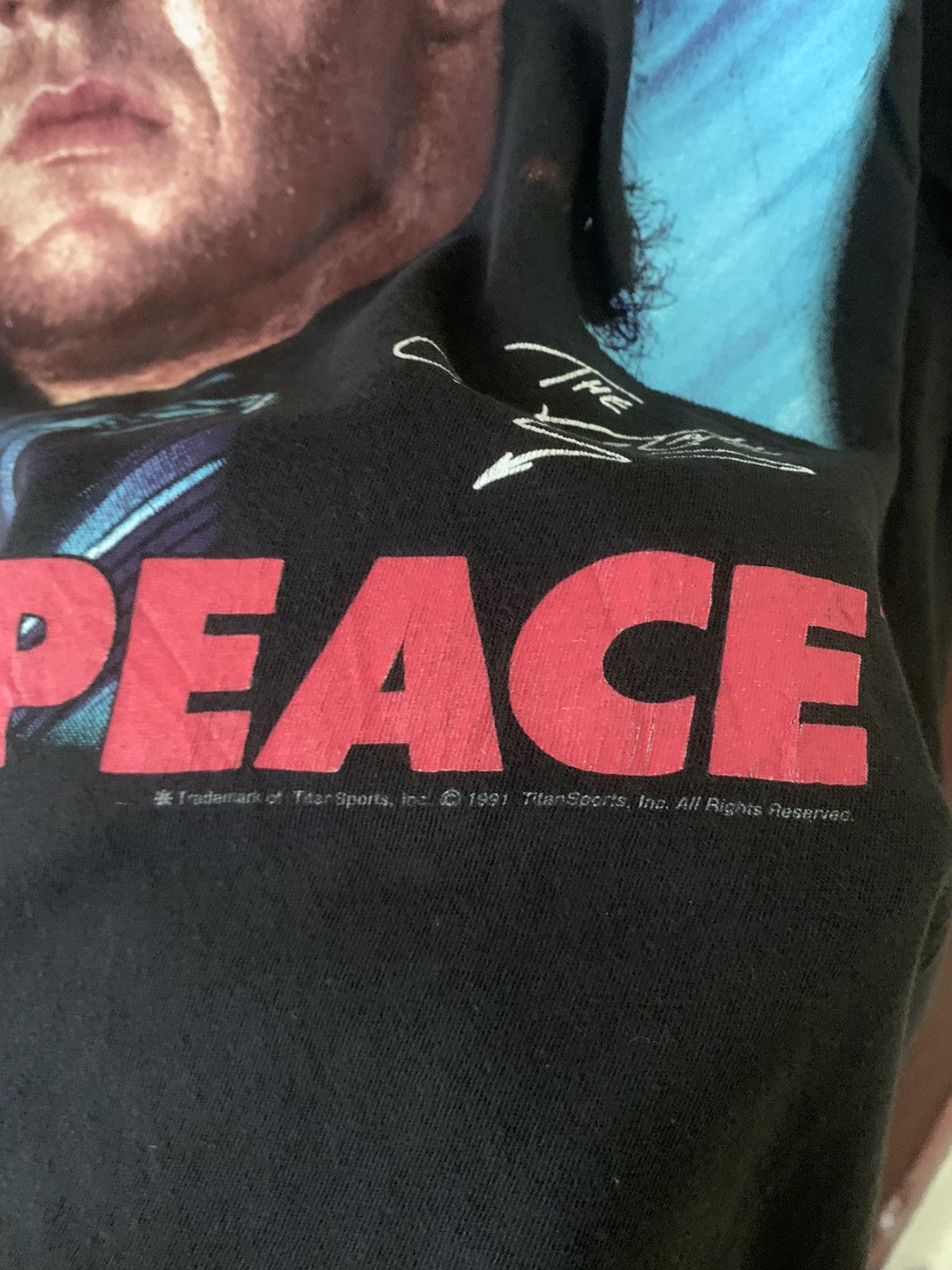 Vintage × WCW/nWo × WWF RARE‼️Vintage undertaker rest in peace shirt Size US L / EU 52-54 / 3 - 3 Thumbnail