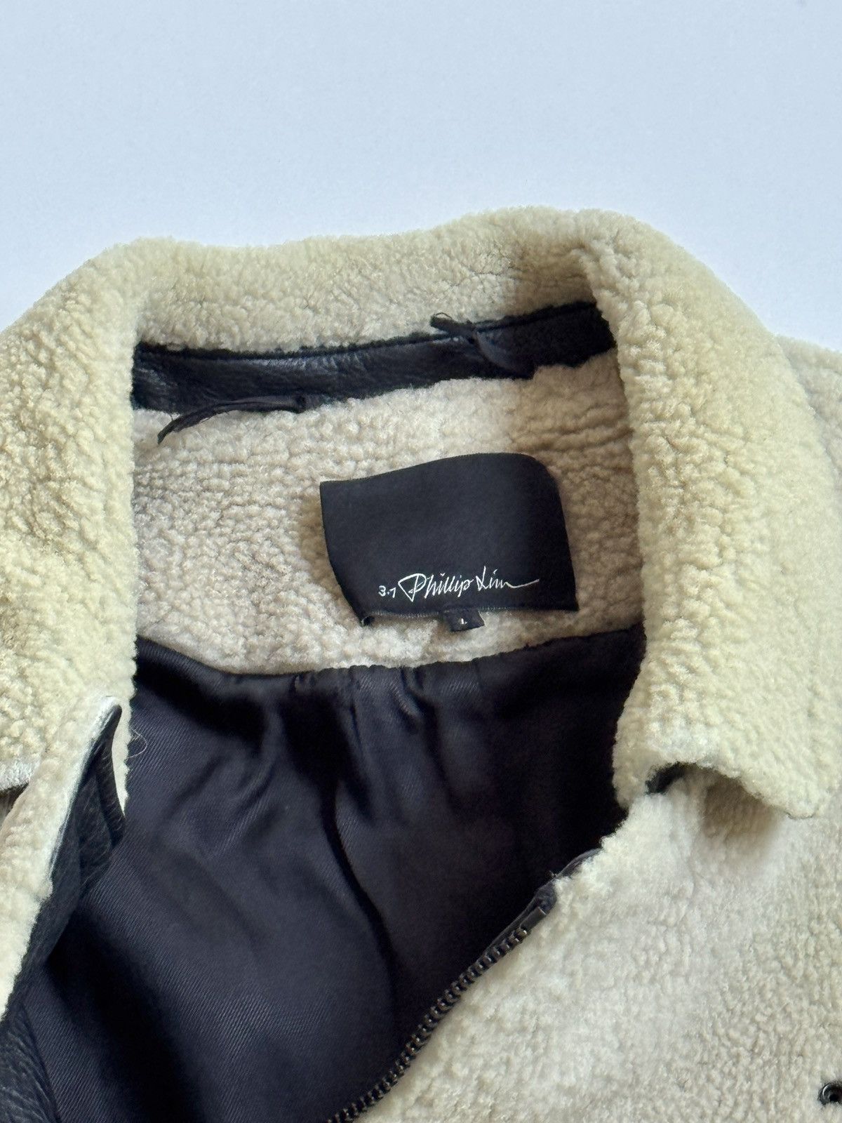 3.1 Phillip Lim Lamb Shearling Blouson / Bomber / Biker Jacket Size US L / EU 52-54 / 3 - 14 Thumbnail