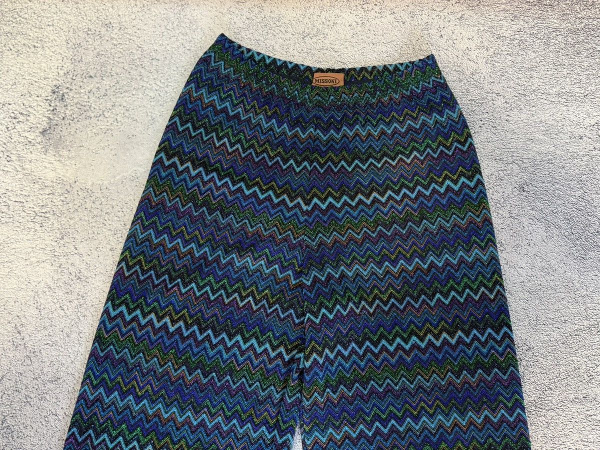 Missoni MISSONI Chevron ZigZag Knit 2-Piece Set Top & Wide Leg Pants Size 30" / US 8 / IT 44 - 19 Thumbnail