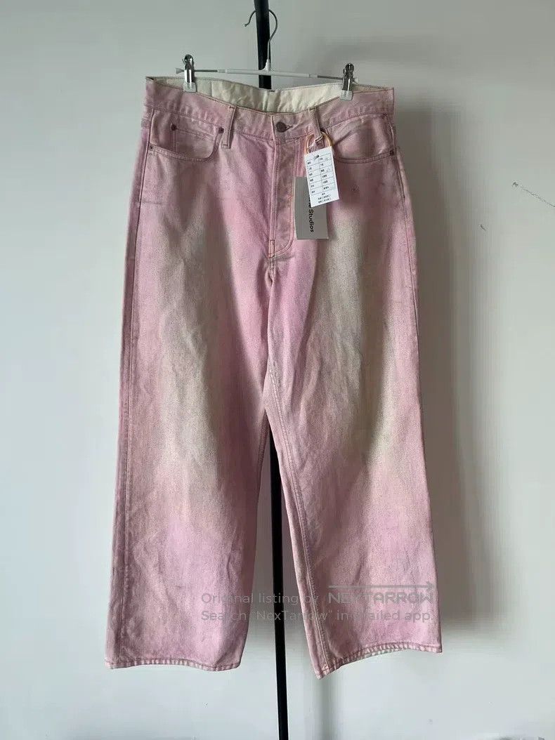 Acne Studios Acne Studios 1981 distressed vintage low-rise wide-leg str Size US 32 / EU 48 - 1 Thumbnail