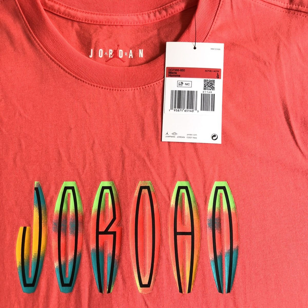 Other Air Jordan Big Logo Emblazoned Tee Size US L / EU 52-54 / 3 - 5 Thumbnail