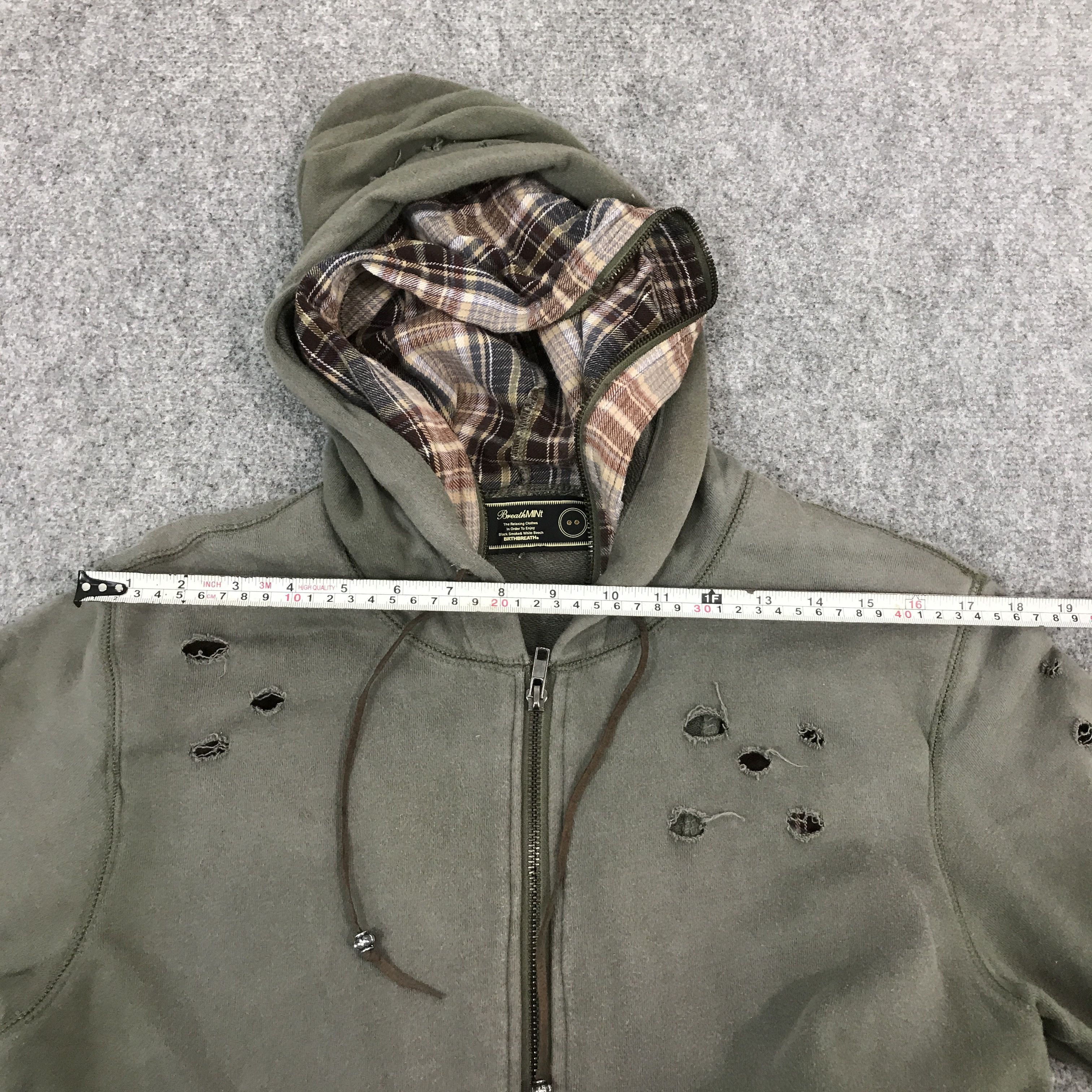 Japanese Brand × Vintage Rare🔥breathmint Design shot Distressed hoodies jacket Size US M / EU 48-50 / 2 - 9 Thumbnail