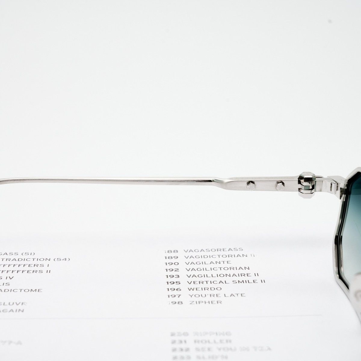 Chrome Hearts CHROME HEARTS RUMP SHINY SILVER - BRUSHED SILVER SUNGLASSES Size ONE SIZE - 5 Thumbnail