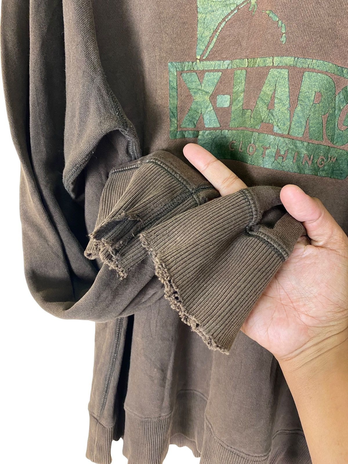 Vintage × Xlarge Vintage Trashed Xlarge Big Logo Sweatshirt Size US M / EU 48-50 / 2 - 8 Thumbnail