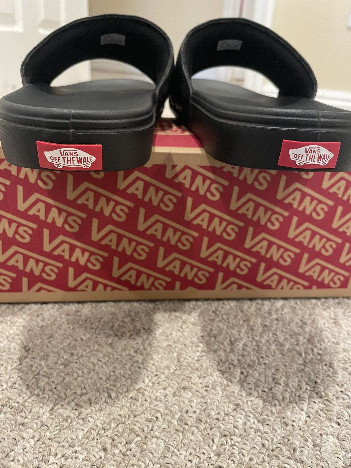 Vans Vans MTE Black Checkerboard La Costa Slide-On Sandals Size US 11 / EU 44 - 2 Thumbnail