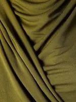 Saint Laurent Paris o1s1wg111124 Hooded Dress in Crepe Jersey in Green Size M / US 6-8 / IT 42-44 - 2 Thumbnail