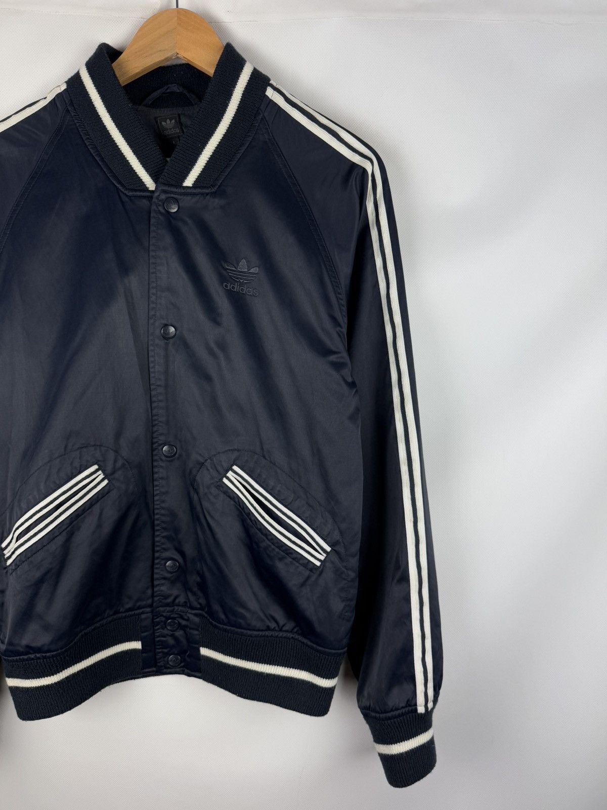 Adidas Adidas Originals Vintage Men’s Cotton / Nylon Bomber Jacket Size US S / EU 44-46 / 1 - 3 Thumbnail