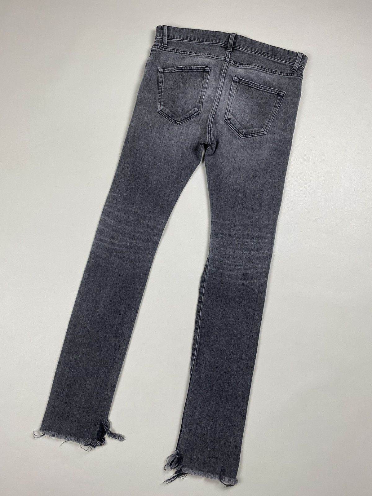 Balenciaga Balenciaga ladies distressed denim skinny biker jeans Size 28" / US 6 / IT 42 - 22 Thumbnail
