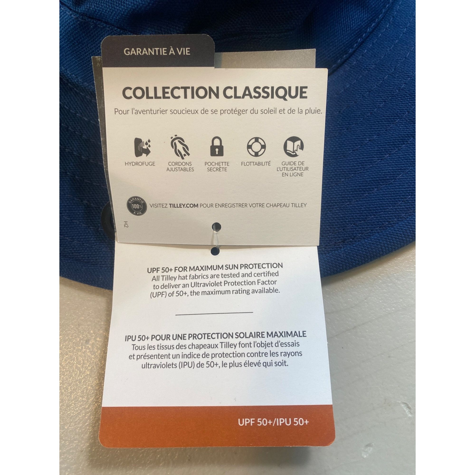 Tilley NWT Tilley T3 Cotton Duck Hat, Snap up Navy 71/2 60cm Large Size ONE SIZE - 19 Thumbnail
