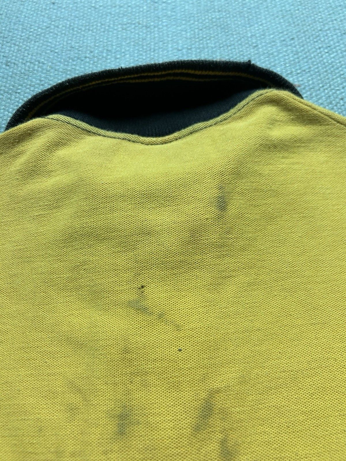Vintage Vintage 50s polo shirt golf black yellow cotton knit medium Size US M / EU 48-50 / 2 - 9 Thumbnail