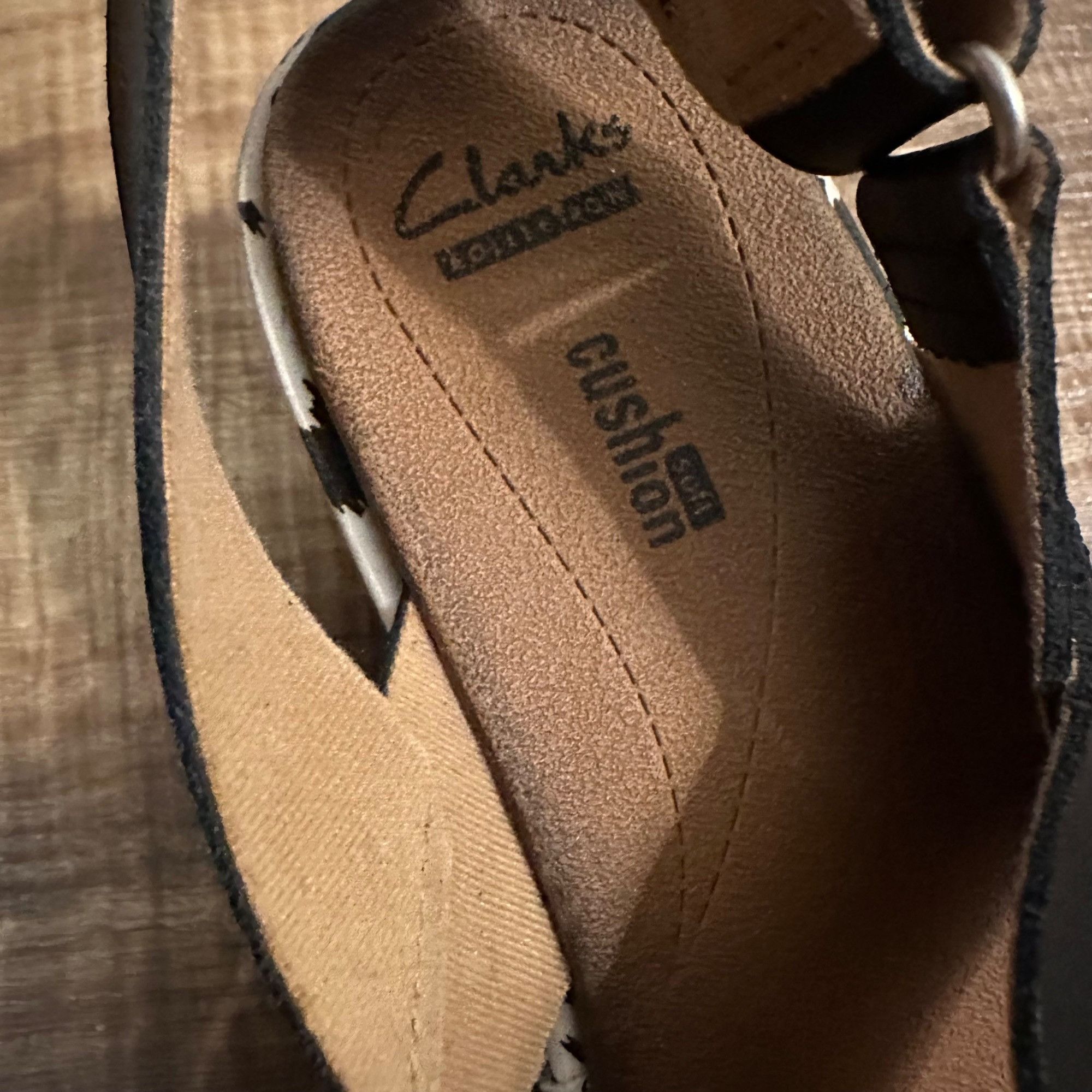 Clarks Clarks Stasha Hale Wedge Slingback strap black/whiteSz 7 Size US 7 / IT 37 - 5 Thumbnail