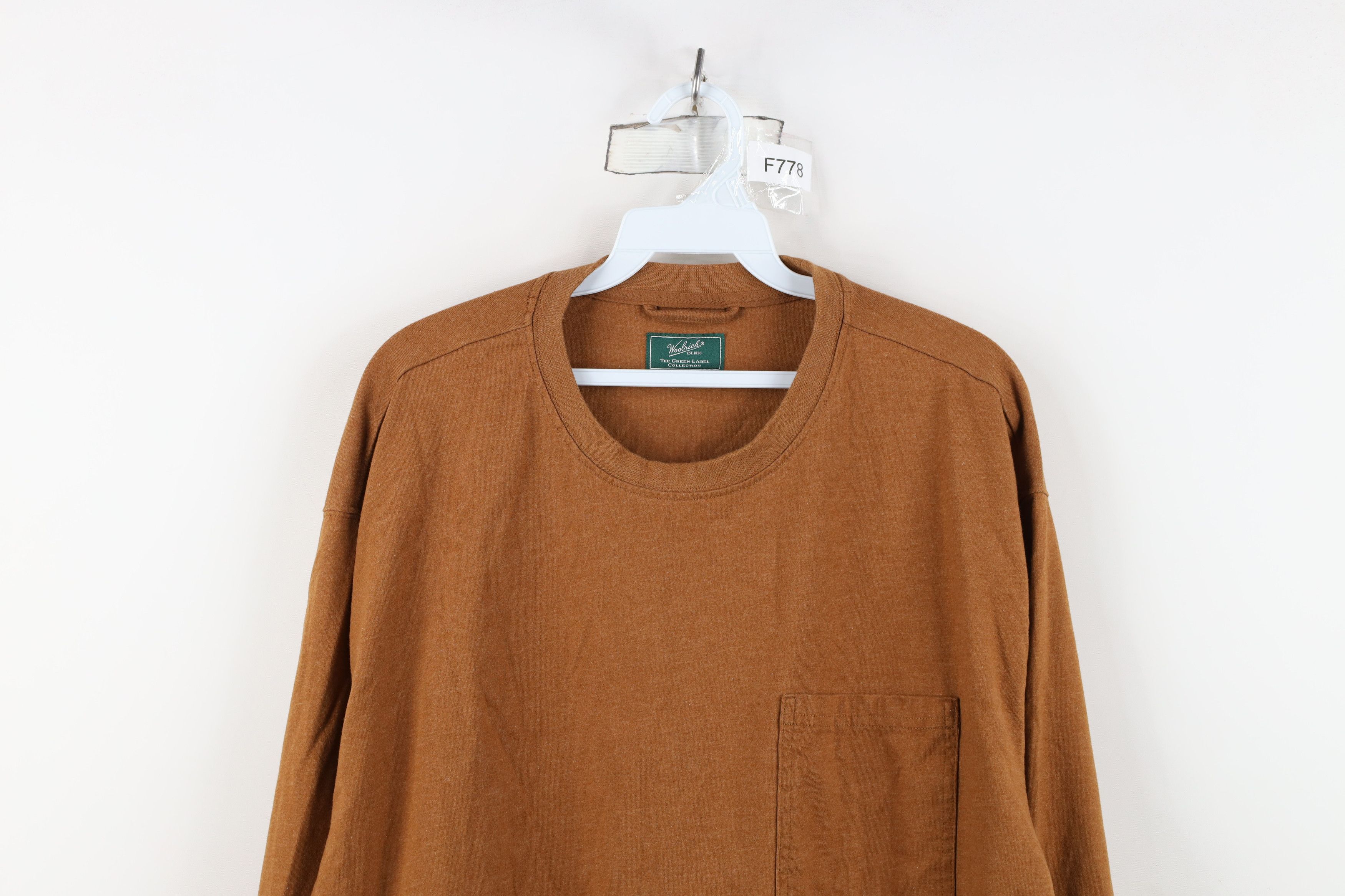 Woolrich Woolen Mills Vintage Woolrich Blank Cotton Long Sleeve Pocket T-Shirt Size US XL / EU 56 / 4 - 2 Thumbnail