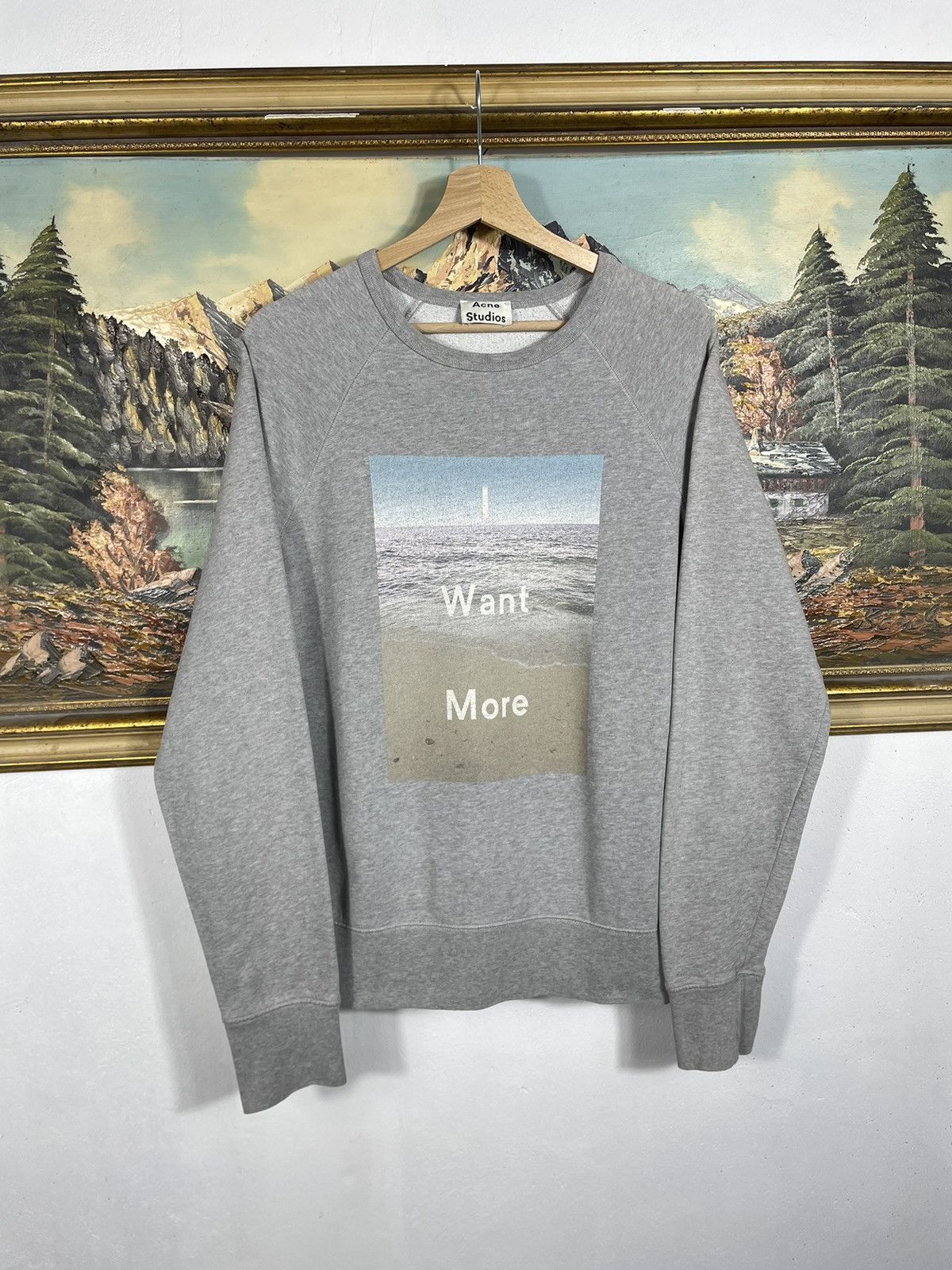 Acne Studios × Designer Acne Studios Baggy Oversize Crewneck Luxury Designer Premium Size US S / EU 44-46 / 1 - 1 Thumbnail