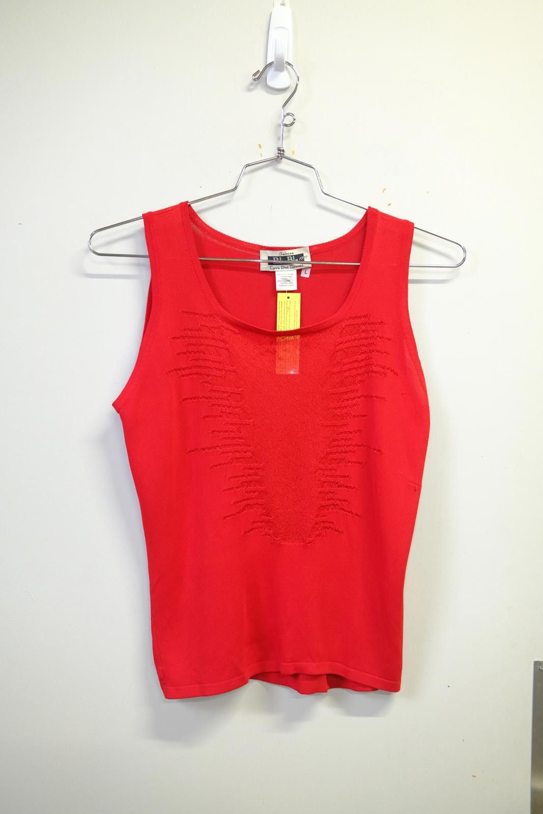 00's Bla Bla Cava Tirreni Textured Sheer Knit Tank Top