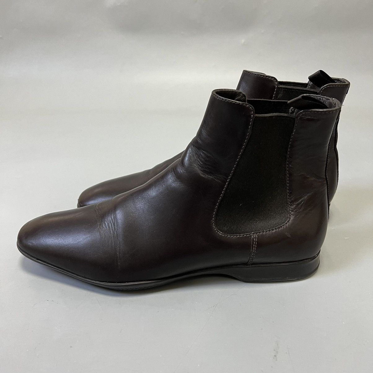 Prada Vintage Prada Sport Leather Chelsea Boots Brown Slip men’s Size US 7 / EU 40 - 5 Thumbnail