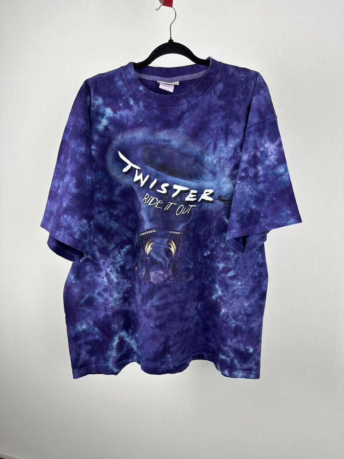 Universal Studios 1996 Twister Ride It Out Universal Studios Purple Tie Dye Size US XL / EU 56 / 4 - 4 Thumbnail