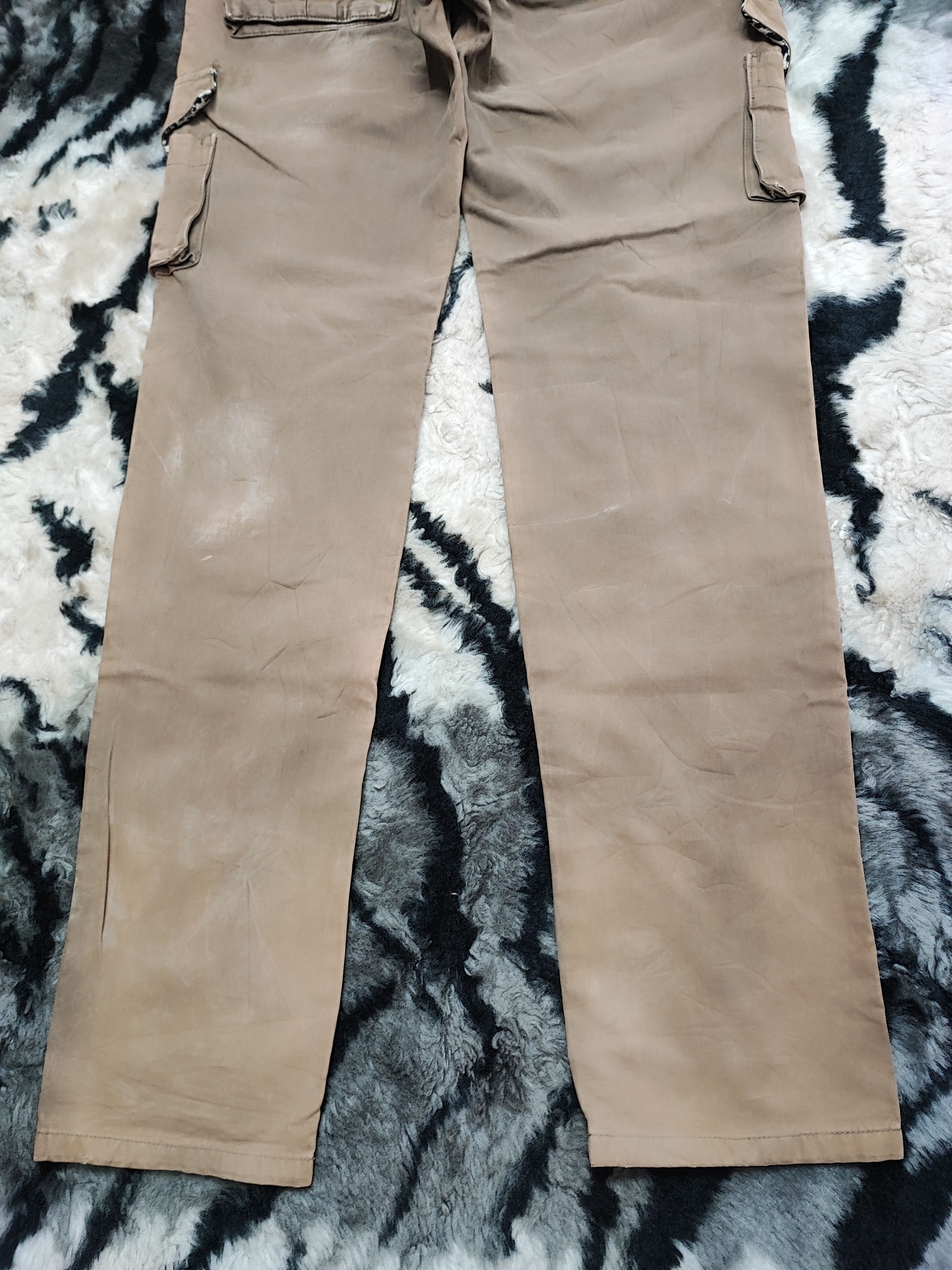 Le Grande Bleu (L.G.B.) PPFM Bondage Distressed Brown Cargo Pants Size US 32 / EU 48 - 7 Thumbnail