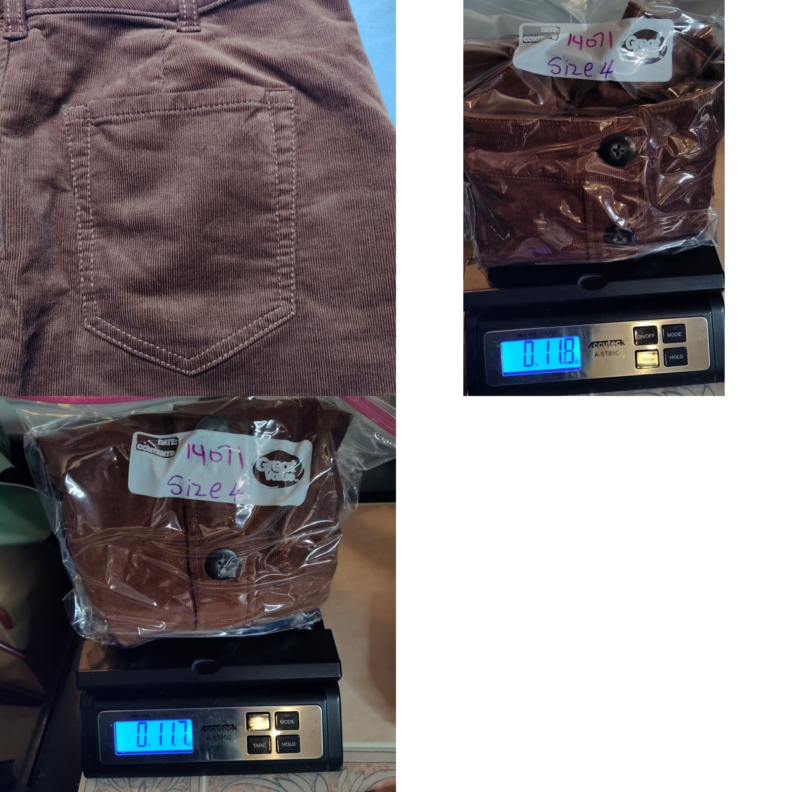 Vintage CABI Women Short Skirt Brown Button Front 18.5" Corduroy EUC XS? 4? Size 27" / US 4 / IT 40 - 9 Thumbnail