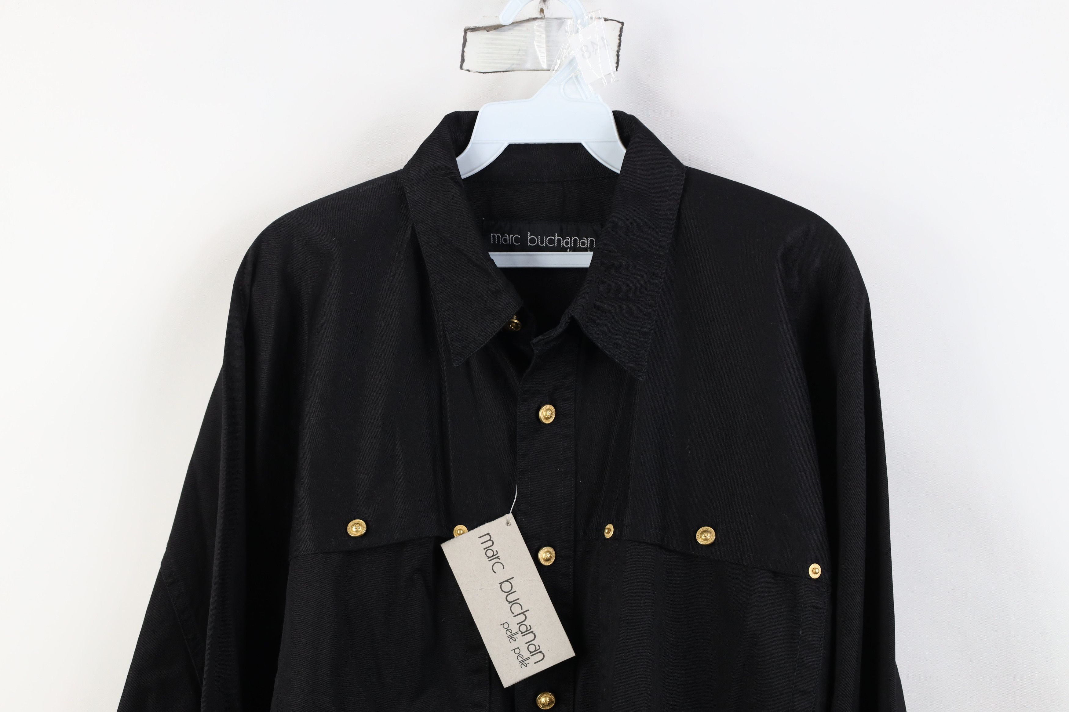 Pelle Pelle Deadstock Vintage 90s Pelle Pelle Collared Button Shirt Size US M / EU 48-50 / 2 - 2 Thumbnail