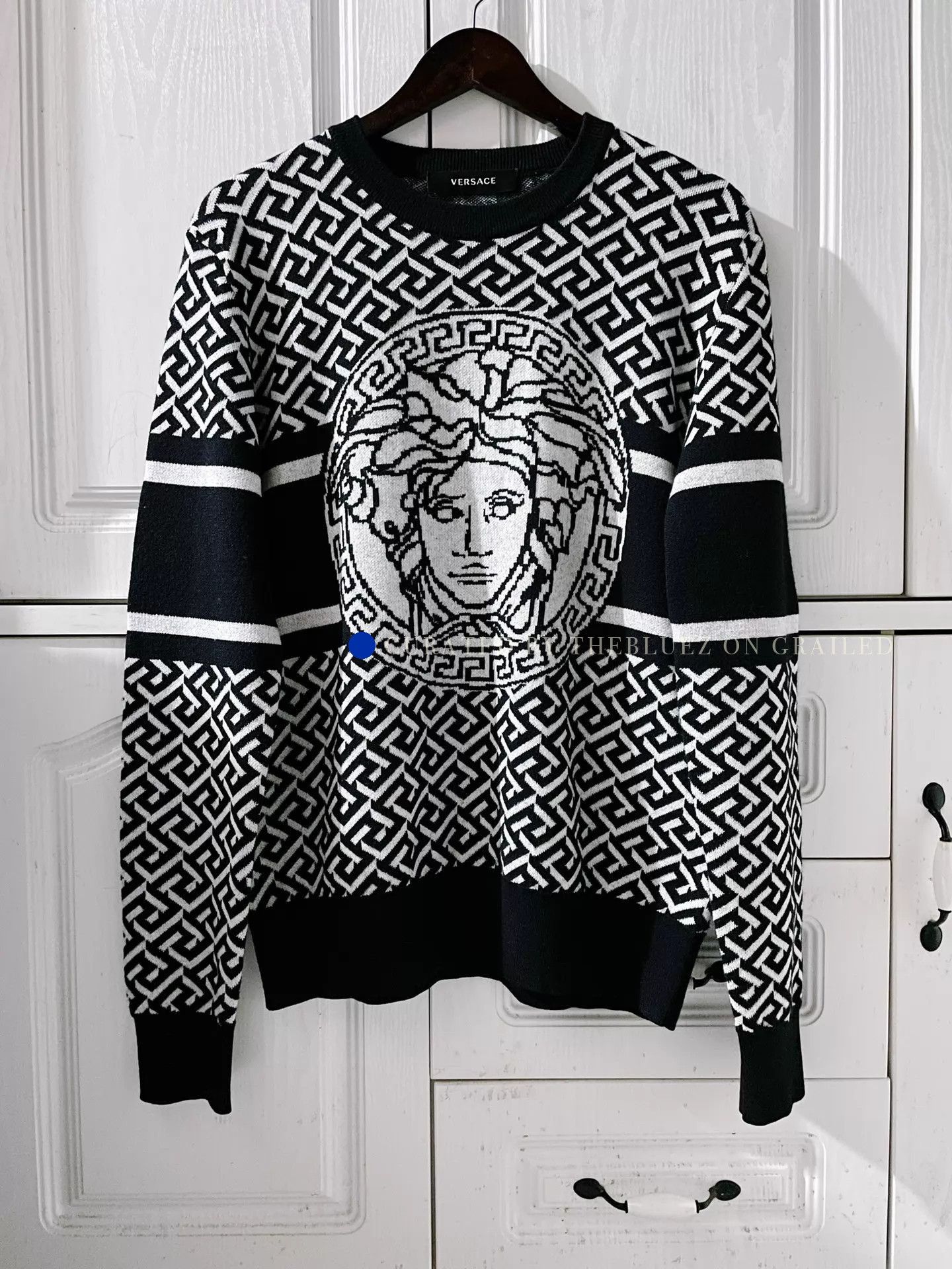 Versace Milan Runway Wool Knit Sweater Size US M / EU 48-50 / 2 - 1 Thumbnail