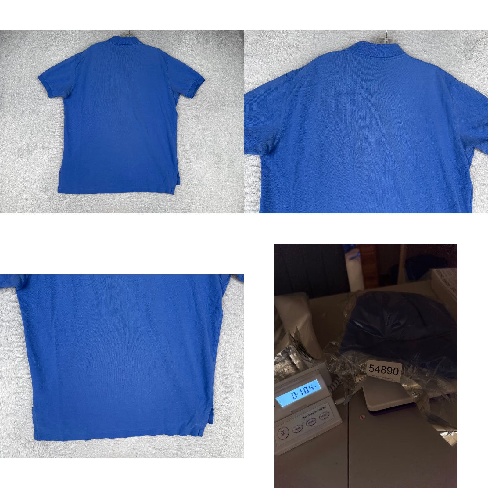 Ralph Lauren VINTAGE Ralph Lauren Shirt Men L Blue Polo 100% Cotton Short Sleeve Size US L / EU 52-54 / 3 - 9 Thumbnail