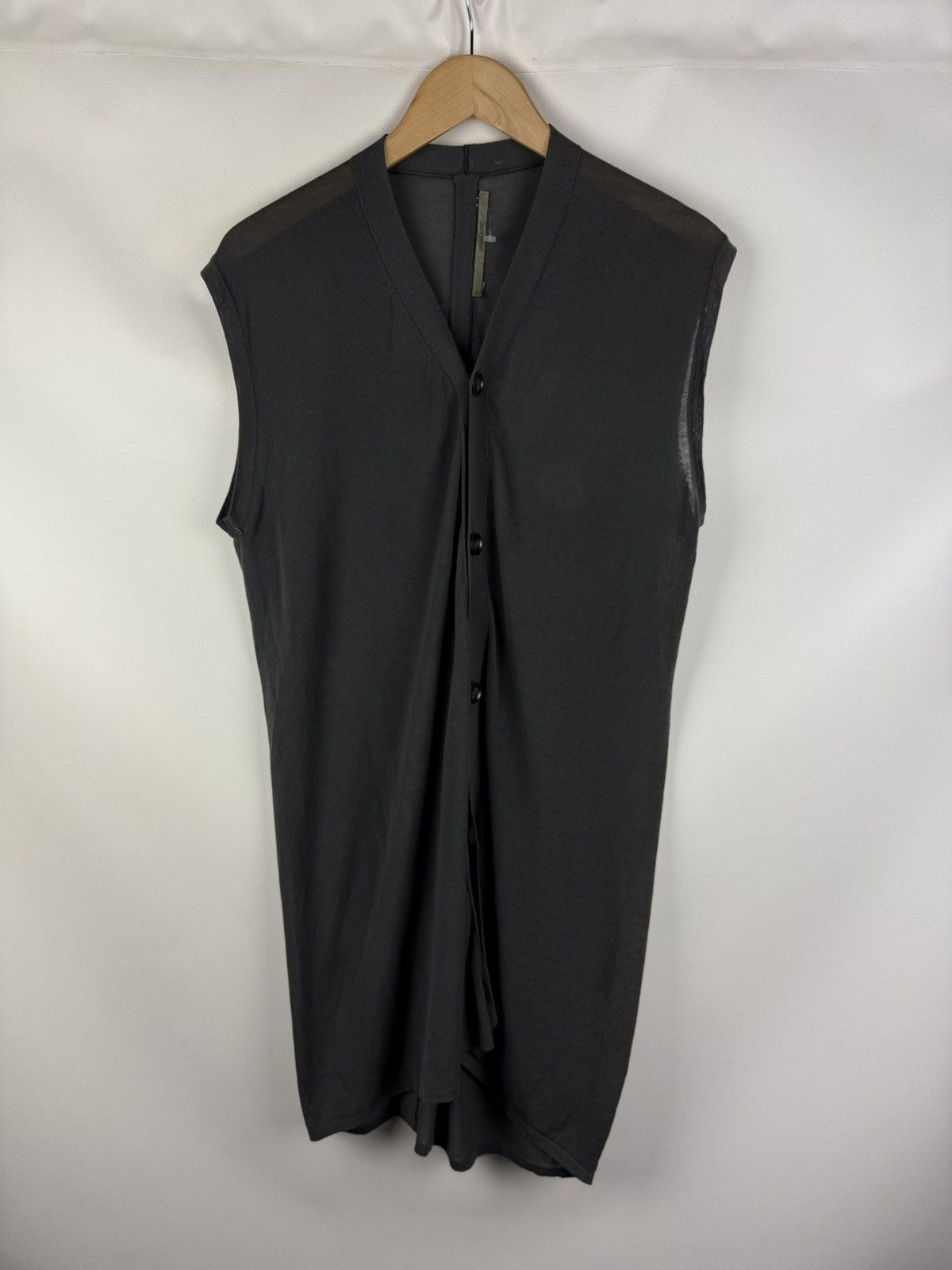 Rick Owens Rick Owens Drake S/S07 Avant-Garde Sleeveless Vest Sweater Size US M / EU 48-50 / 2 - 1 Thumbnail