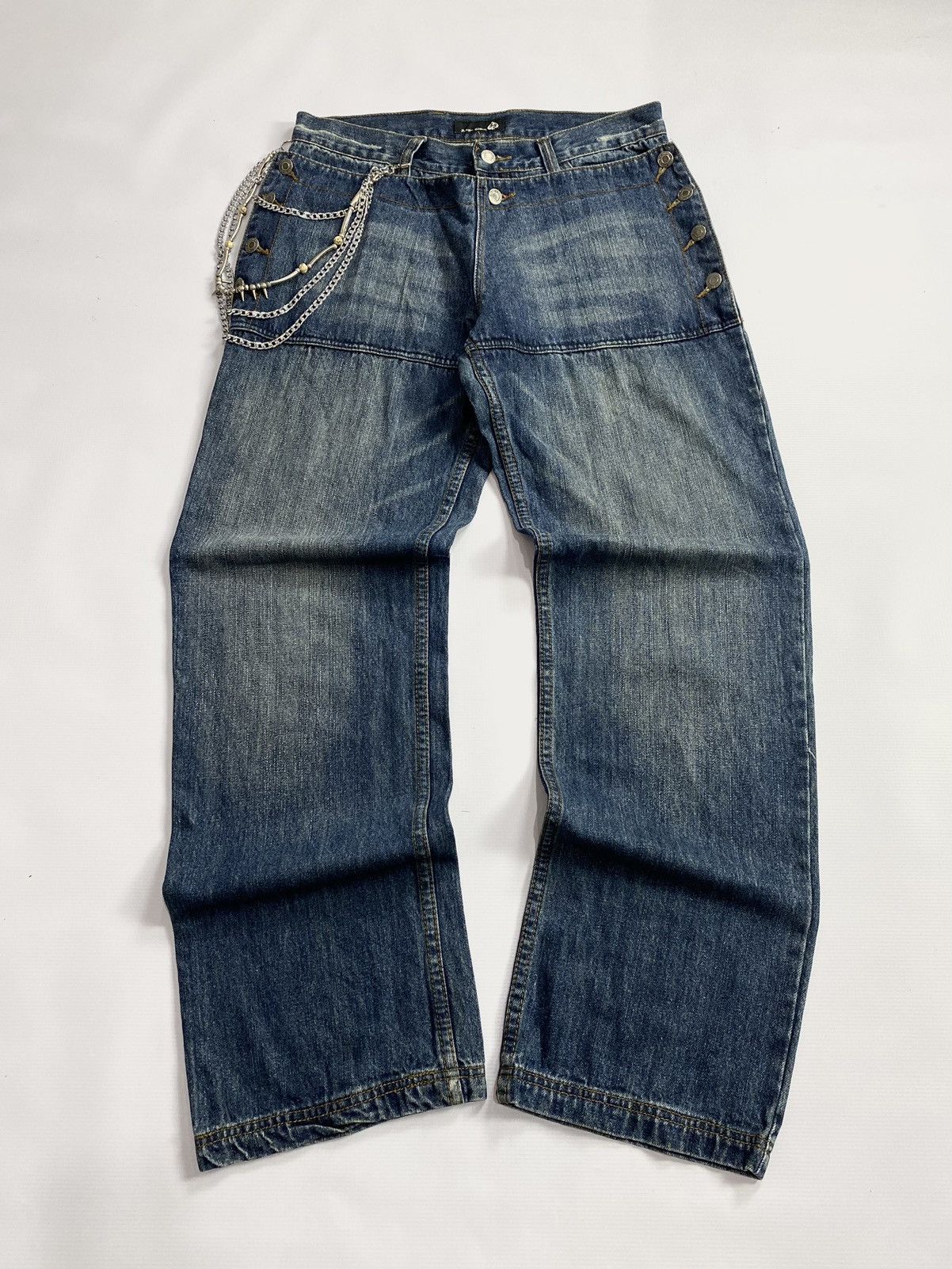 If Six Was Nine × Japanese Brand × Le Grande Bleu (L.G.B.) 2000s Jungle Strom Hidden Pocket Pant Size US 33 - 1 Thumbnail