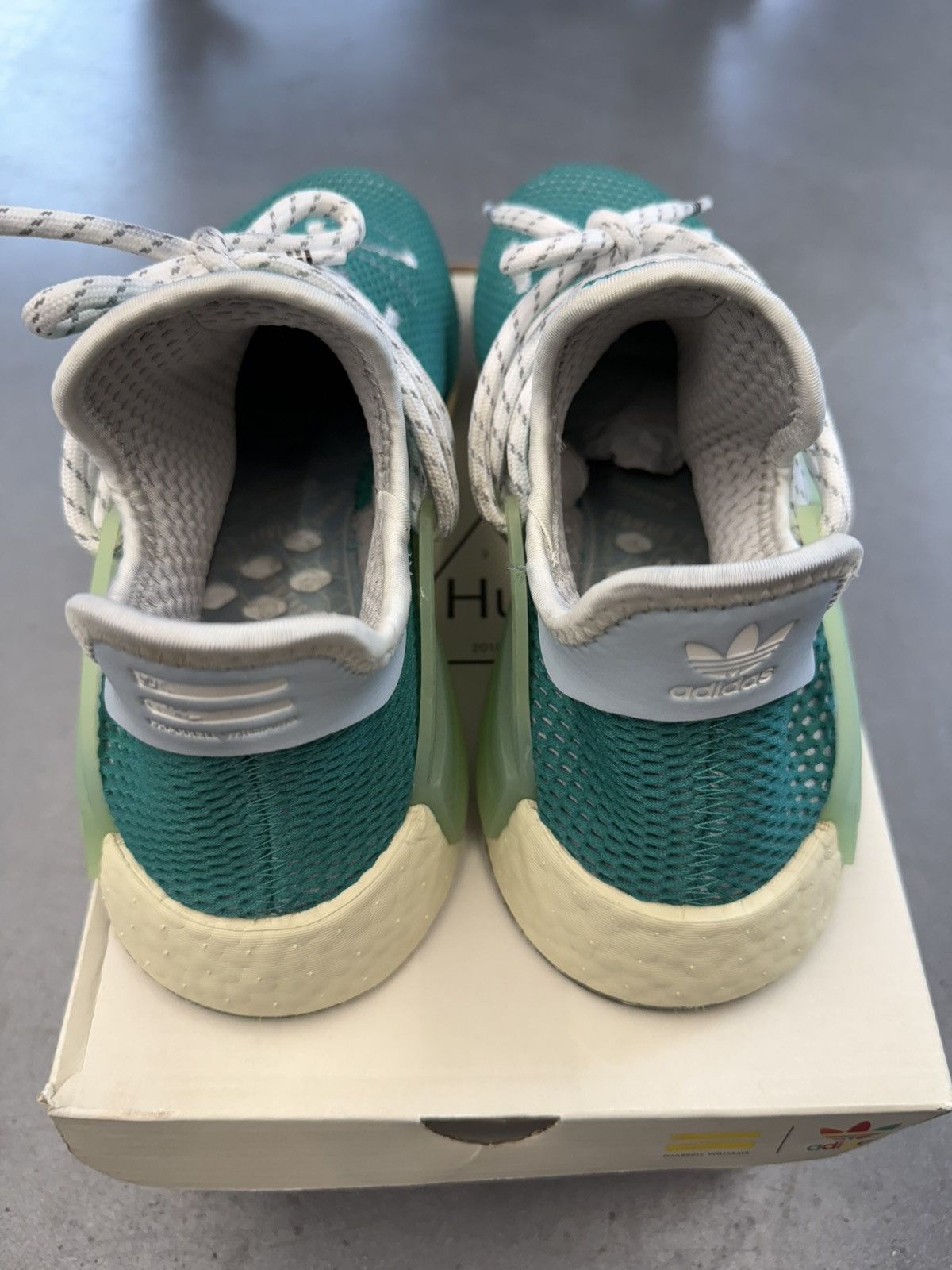 Adidas × Pharrell 2020 Adidas NMD Hu Pharrell Dash Green Size US 8.5 / EU 41-42 - 5 Thumbnail