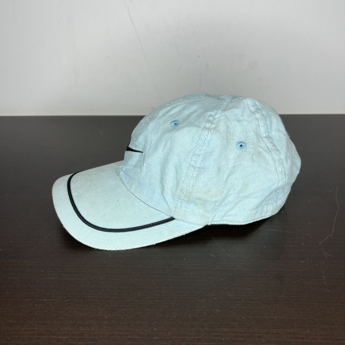 Nike × Vintage Nike Hat Cap Blue 90s Swoosh Logo Y2K Retro Size ONE SIZE - 3 Thumbnail