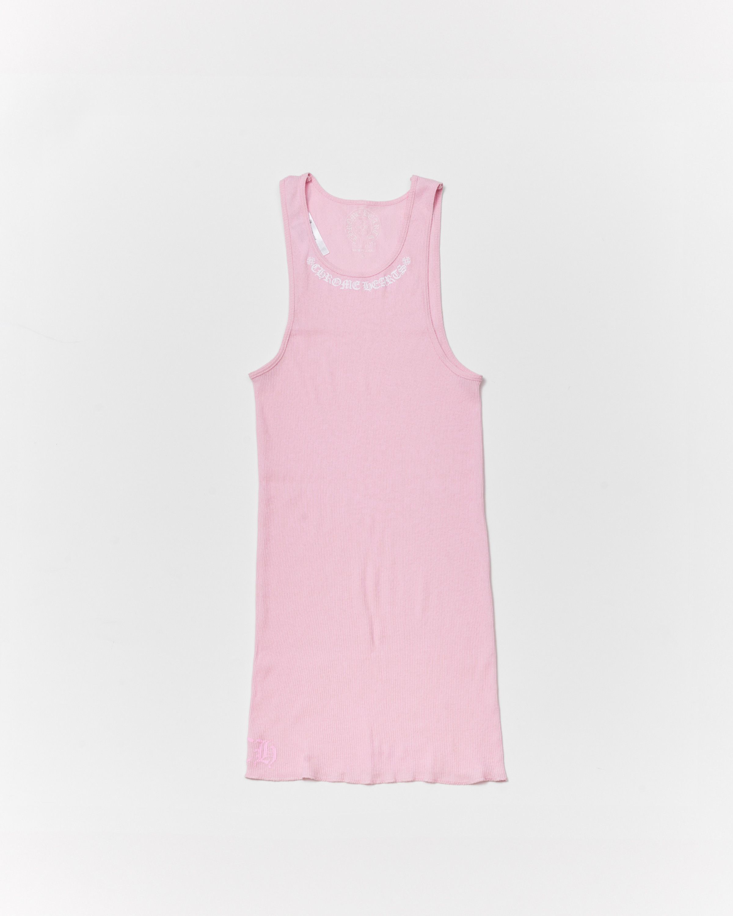 Chrome Hearts CHROME HEARTS SCROLL RIB TANK WHITE Size L / US 10 / IT 46 - 1 Thumbnail