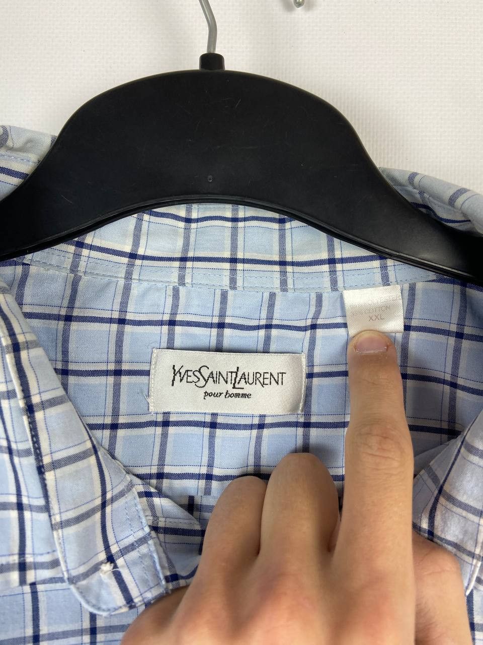 Vintage Vintage YvesSaintLaurent Ysl Pour Homme Shirt Size US XXL / EU 58 / 5 - 6 Thumbnail