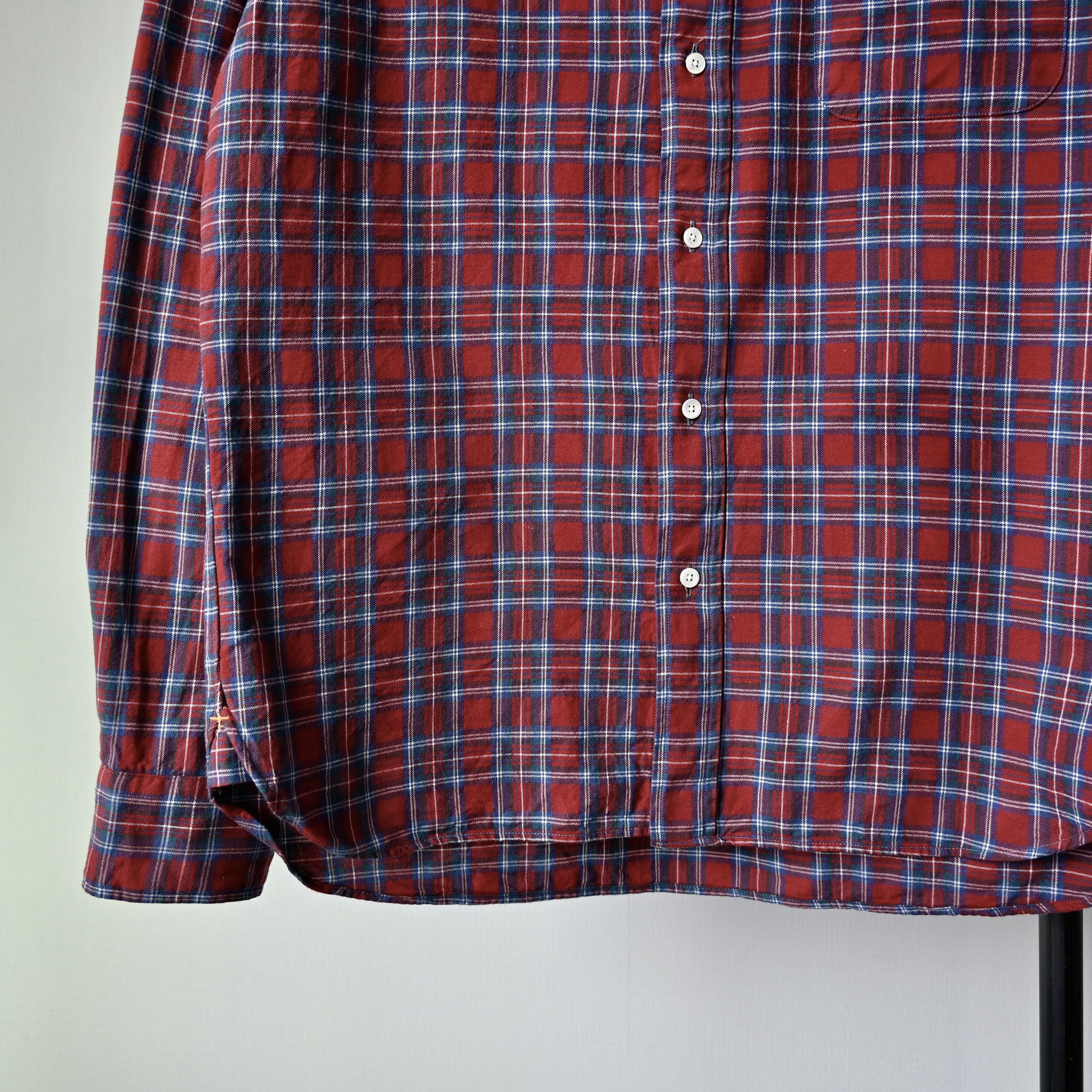 Beams Plus BEAMS Plus red tartan Oxford BD shirt, made in Japan Size US M / EU 48-50 / 2 - 7 Thumbnail