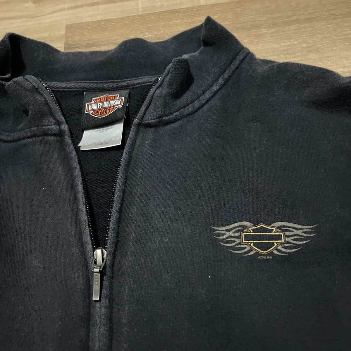 Harley Davidson × Vintage vintage y2k harley davidson zip up sweater Size US XL / EU 56 / 4 - 5 Thumbnail