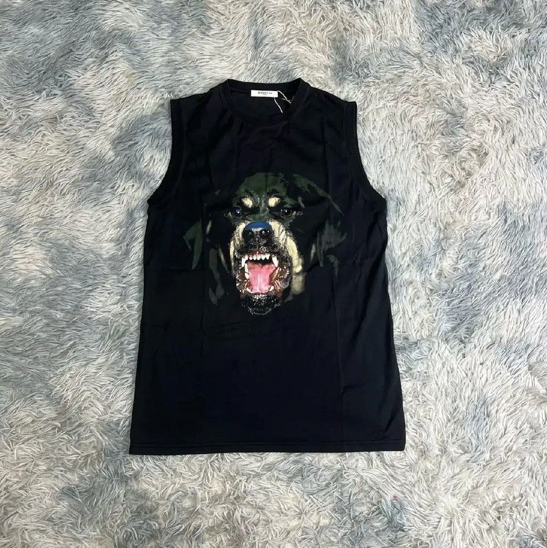Givenchy Givenchy Black Cotton Men's Sleeveless Shirt 0089 Size US XS / EU 42 / 0 - 1 Thumbnail