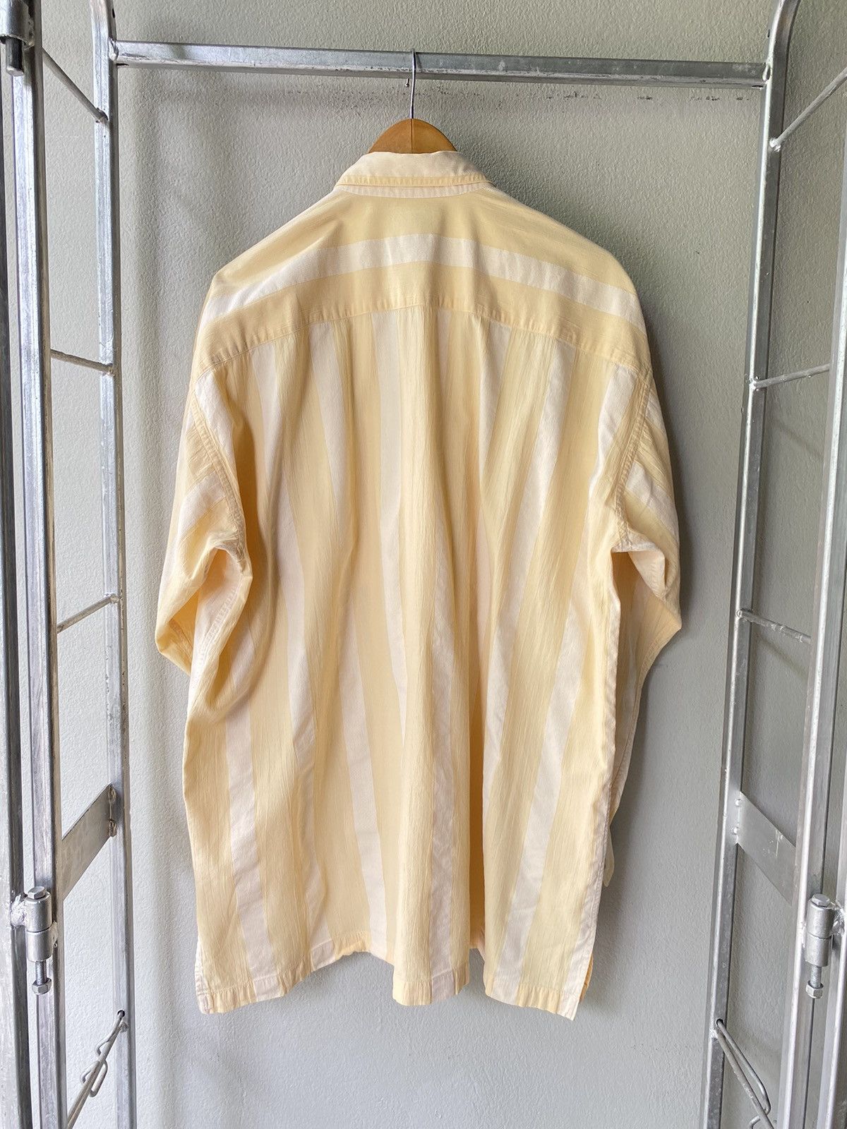 Issey Miyake IM MIYAKE DESIGN STUDIO Pastel Striped Button-Up Shirt Size US L / EU 52-54 / 3 - 2 Thumbnail