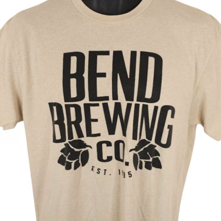 Next Level Bend Brewing Company T Shirt Mens Large Beige Beer Pub Breweriana Oklahoma Size US L / EU 52-54 / 3 - 2 Thumbnail