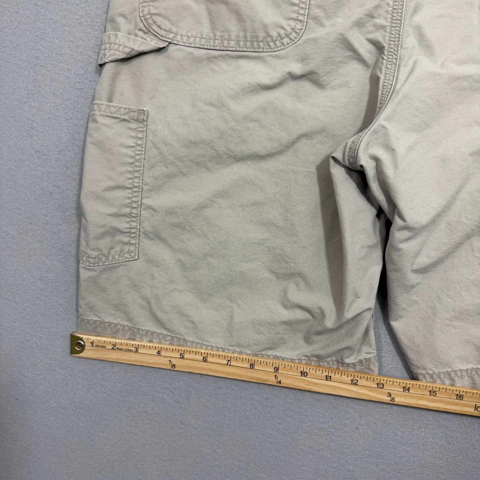 Carhartt Carhartt Original Fit Canvas Utility Work Shorts 40 Beige Size US 40 / EU 56 - 8 Thumbnail