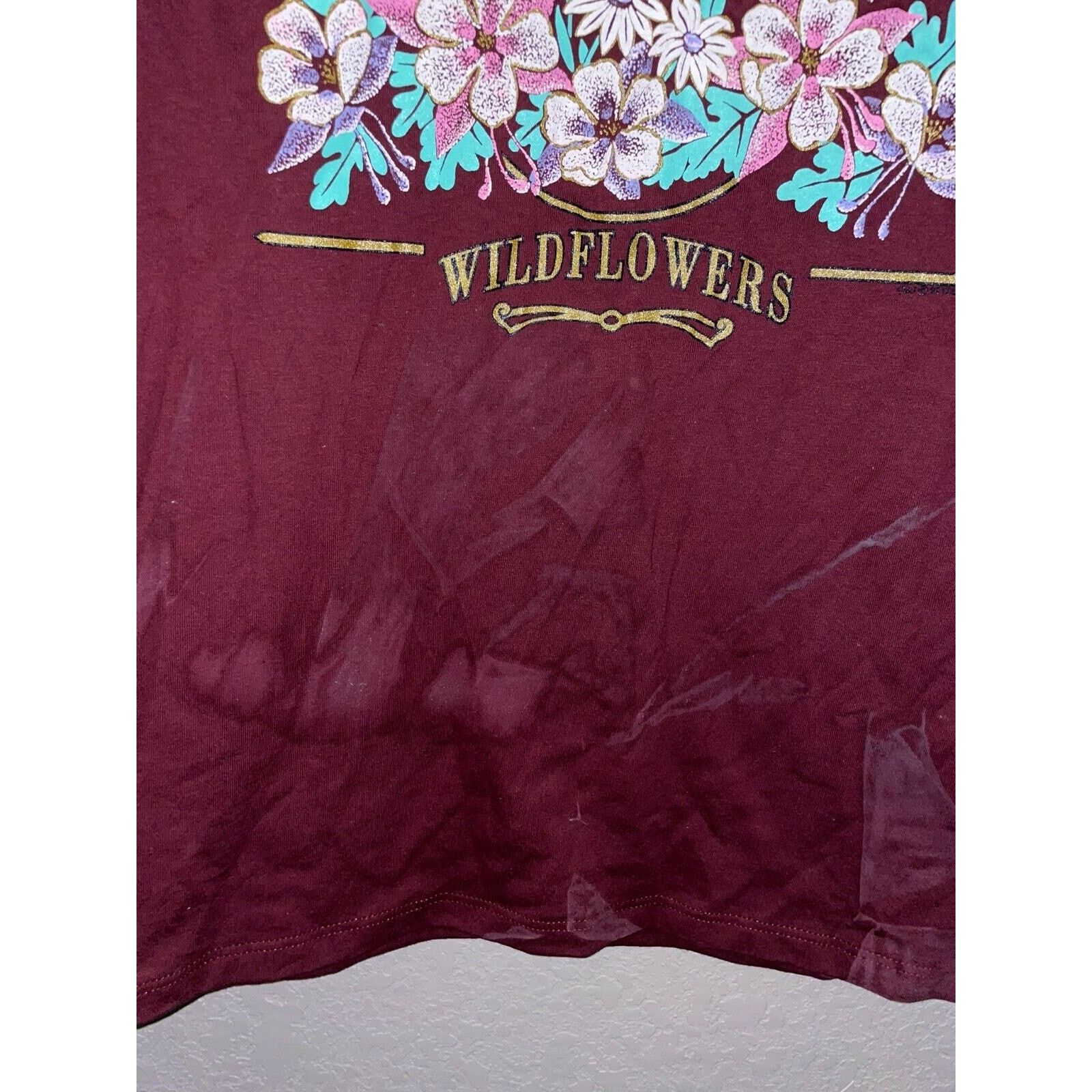 Jerzees Vintage Gettysburg Shirt Wildflowers Flower Red Tee 90s VTG Size US M / EU 48-50 / 2 - 8 Thumbnail