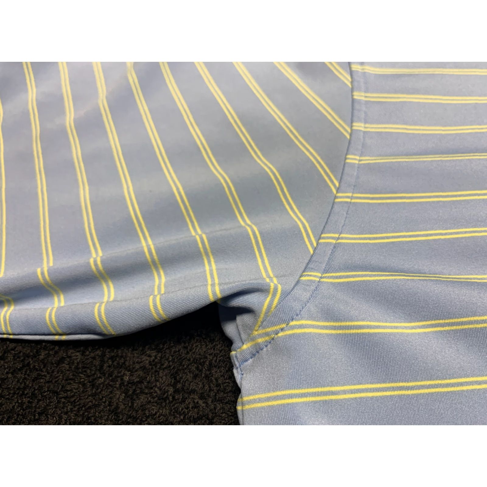 Vintage VINTAGE Turtleson Golf Polo Shirt Blue Yellow Stripe Short Sleeve Adult XL Athletic Mens Size US XL / EU 56 / 4 - 8 Thumbnail