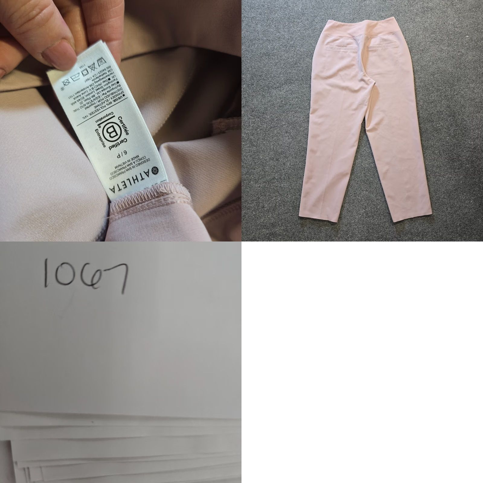 Athleta Athleta Pants Womens 6 Petite Pink Brooklyn Taper Pocket Stretch Pull On Capsule Size 28" / US 6 / IT 42 - 8 Thumbnail
