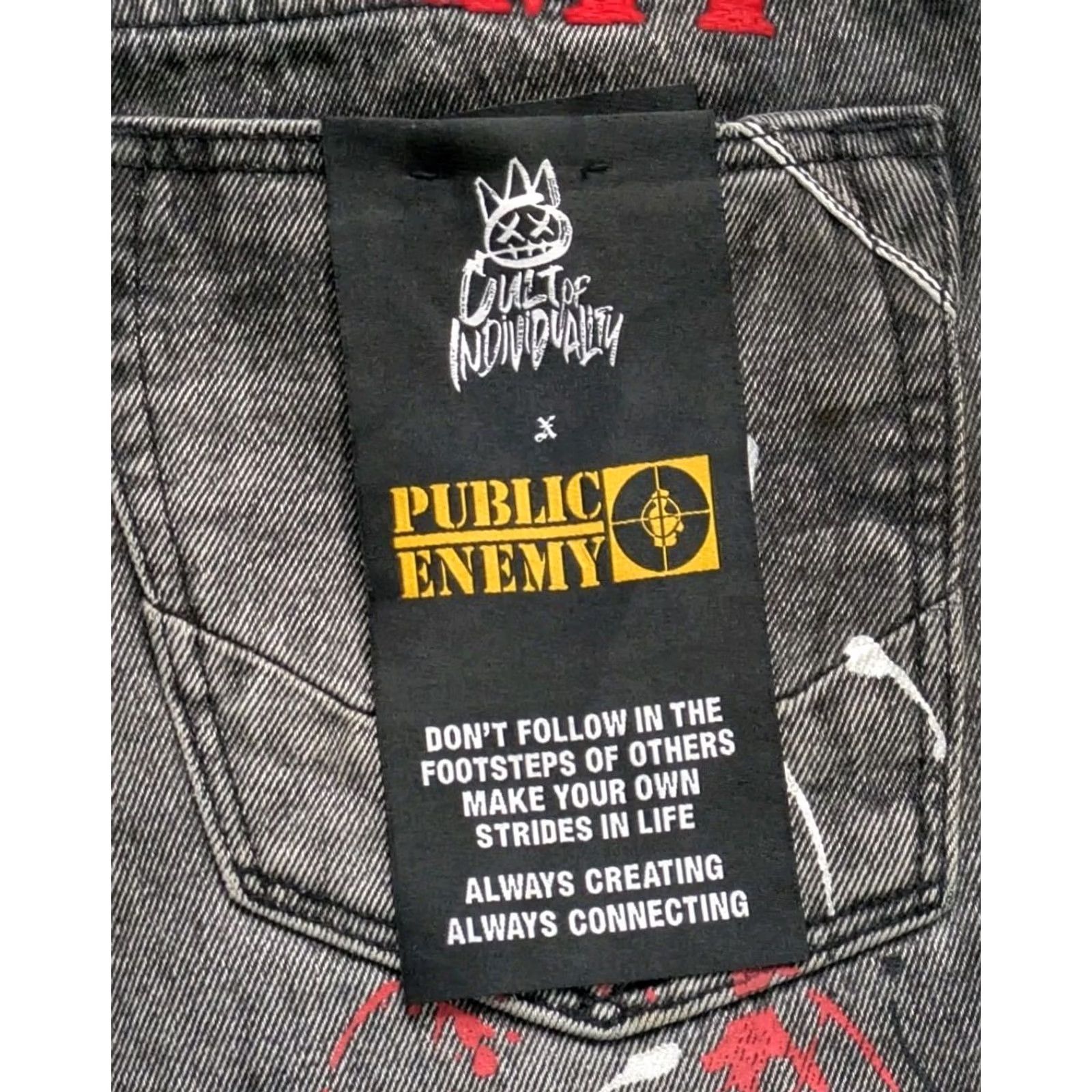 Cult Of Individuality Cult Of Individuality Jeans 32x32 Public Enemy Rocker Slim Graphitti Rap Size US 32 / EU 48 - 4 Thumbnail